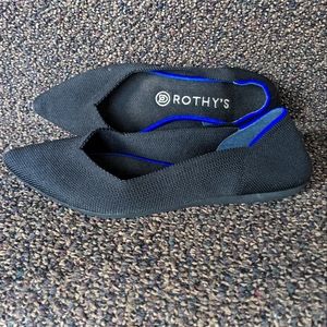 Rothy's Black Pointed Flats